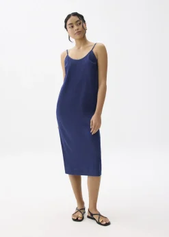 Love, Bonito Casual Dresses*Chambray Scoop Neck Column Midi Dress