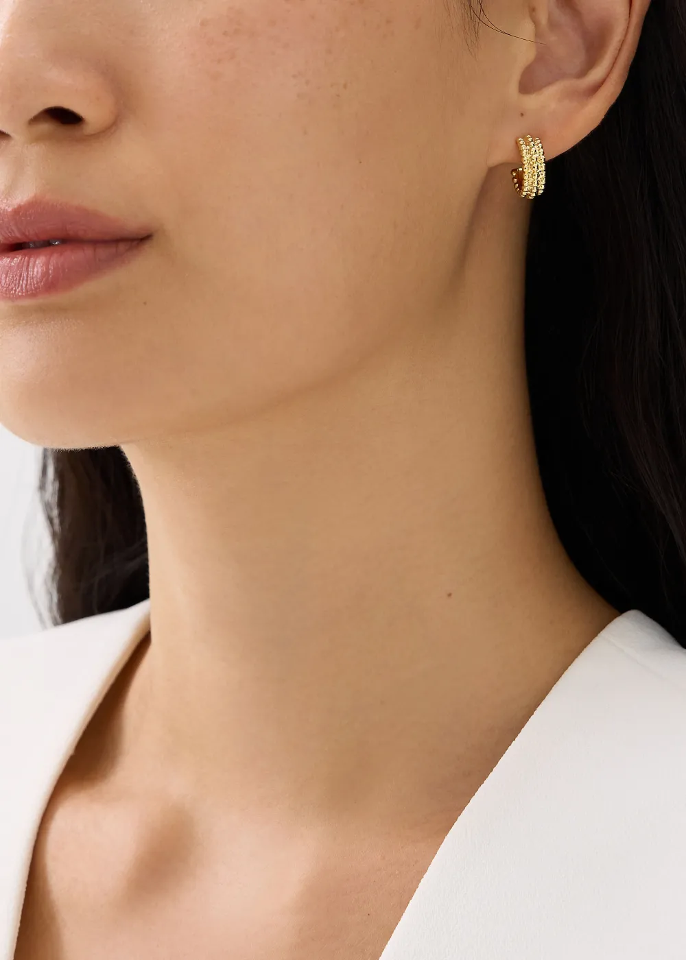 Love, Bonito Casual|Bags & Accessories*Chunky Ball Cluster Hoop Earrings