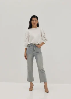 Love, Bonito Blouses & Shirts*Clarisse Broderie Anglaise Blouse
