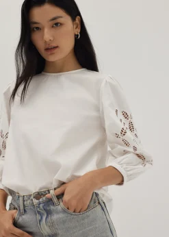 Love, Bonito Blouses & Shirts*Clarisse Broderie Anglaise Blouse