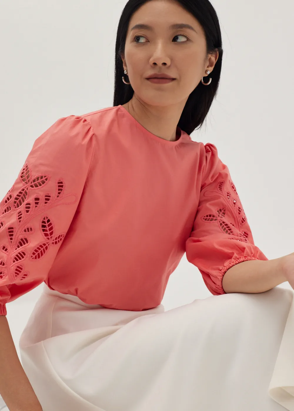Love, Bonito Blouses & Shirts*Clarisse Broderie Anglaise Blouse