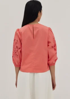 Love, Bonito Blouses & Shirts*Clarisse Broderie Anglaise Blouse