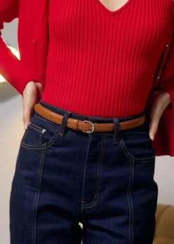 Love, Bonito Weekend|Casual*Classic Buckle Vegan Leather Belt