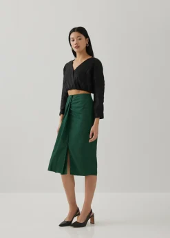 Love, Bonito Blouses & Shirts*Coeli Elastic Crinkled Wrap Top