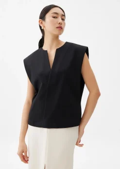 Love, Bonito Work Tops|Party Tops*Cotton Boxy Shell Top