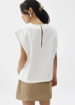 Love, Bonito Work Tops|Party Tops*Cotton Boxy Shell Top