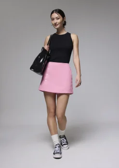 Love, Bonito Petite-Friendly|Weekend*Cotton High Waist A-line Mini Skort