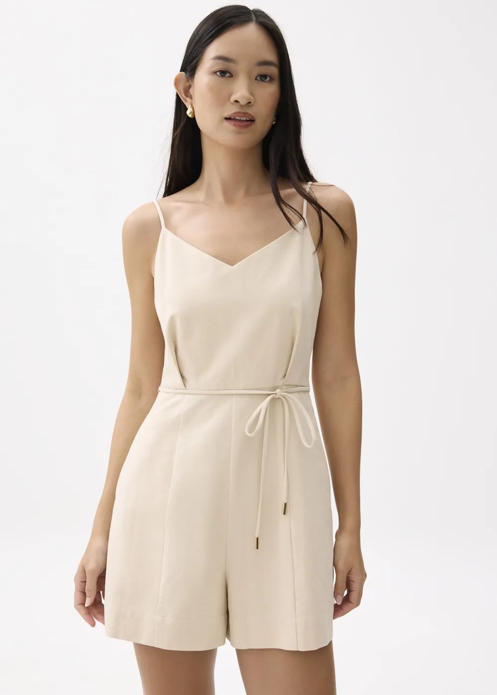 Love, Bonito Weekend|Casual*Cotton V-neck Romper