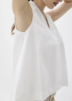 Love, Bonito Shell Tops*Cotton V-neck Trapeze Shell Top