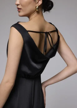 Love, Bonito Party & Occasions|Jumpsuits & Rompers*Crinkled Satin Cowl Neck Jumpsuit