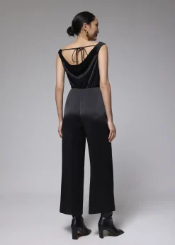 Love, Bonito Party & Occasions|Jumpsuits & Rompers*Crinkled Satin Cowl Neck Jumpsuit