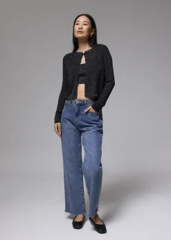 Love, Bonito Petite-Friendly|Weekend*Crop Round Neck Knit Cardigan