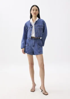 Love, Bonito Weekend|Casual*Cropped Fray Denim Jacket