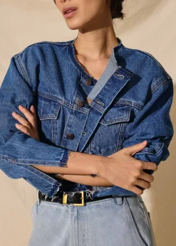 Love, Bonito Weekend|Casual*Cropped Fray Denim Jacket