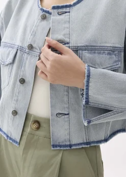 Love, Bonito Weekend|Casual*Cropped Fray Denim Jacket