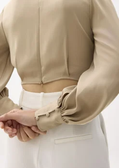 Love, Bonito Party Tops|Blouses & Shirts*Cropped V-neck Wrap Top