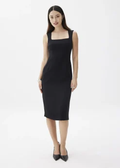 Love, Bonito Party Dresses|Work Dresses*Dahlia Square Neck Pencil Midi Dress