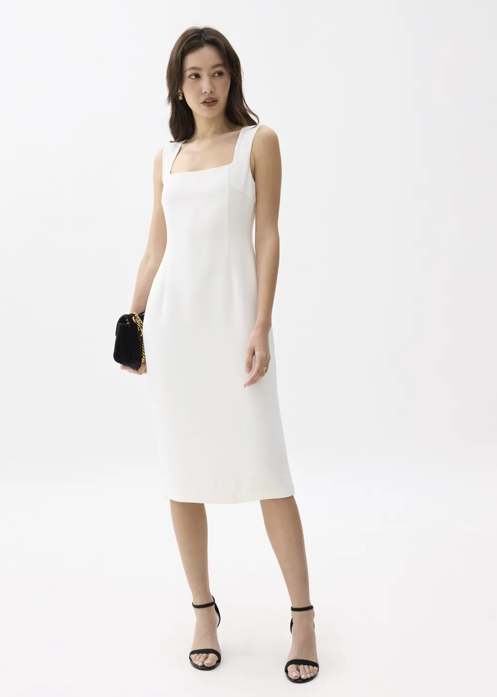 Love, Bonito Party Dresses|Work Dresses*Dahlia Square Neck Pencil Midi Dress