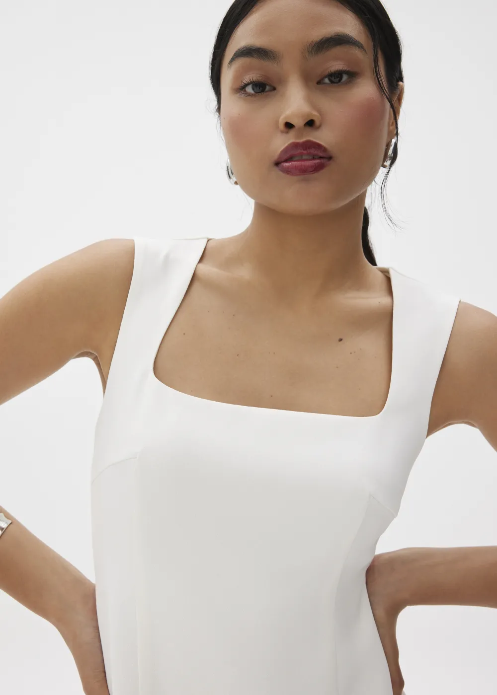 Love, Bonito Party Dresses|Work Dresses*Dahlia Square Neck Pencil Midi Dress