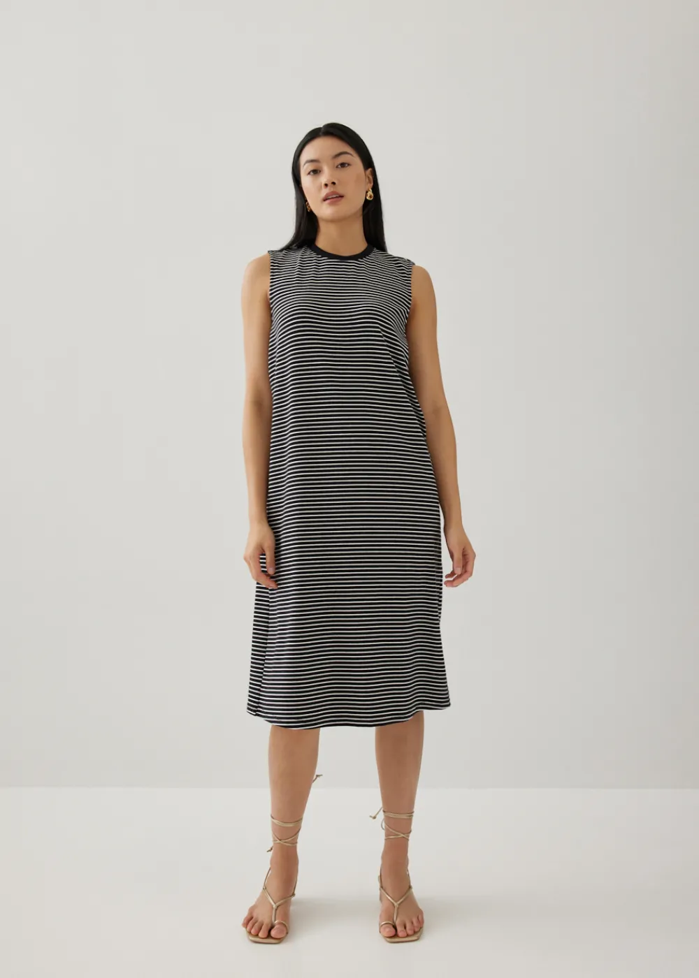 Love, Bonito Casual Dresses*Davika Striped Jersey Drape Column Dress