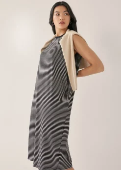 Love, Bonito Casual Dresses*Davika Striped Jersey Drape Column Dress