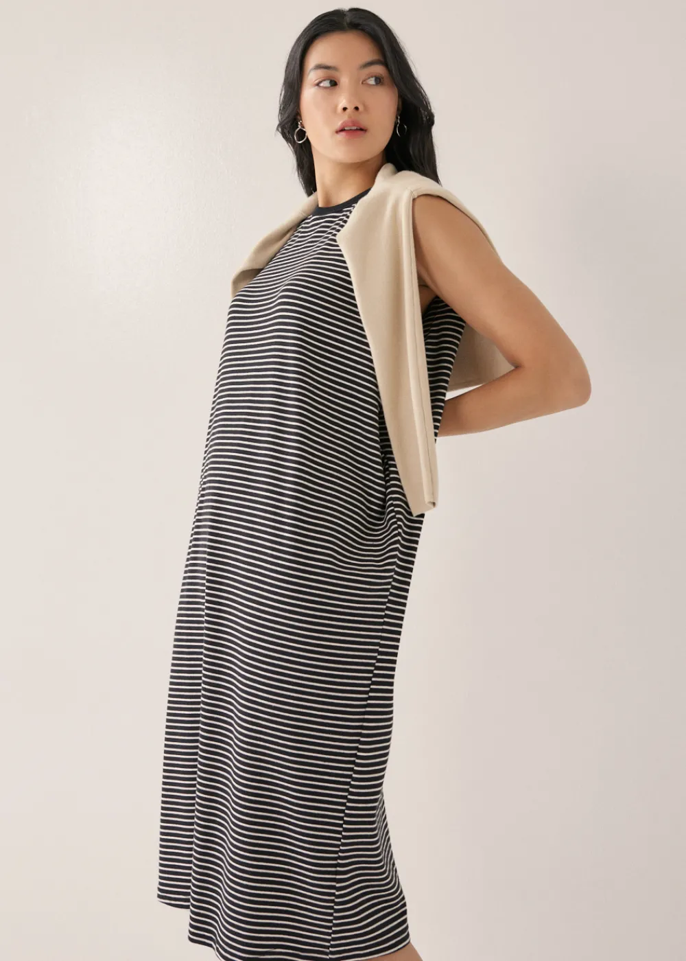 Love, Bonito Casual Dresses*Davika Striped Jersey Drape Column Dress