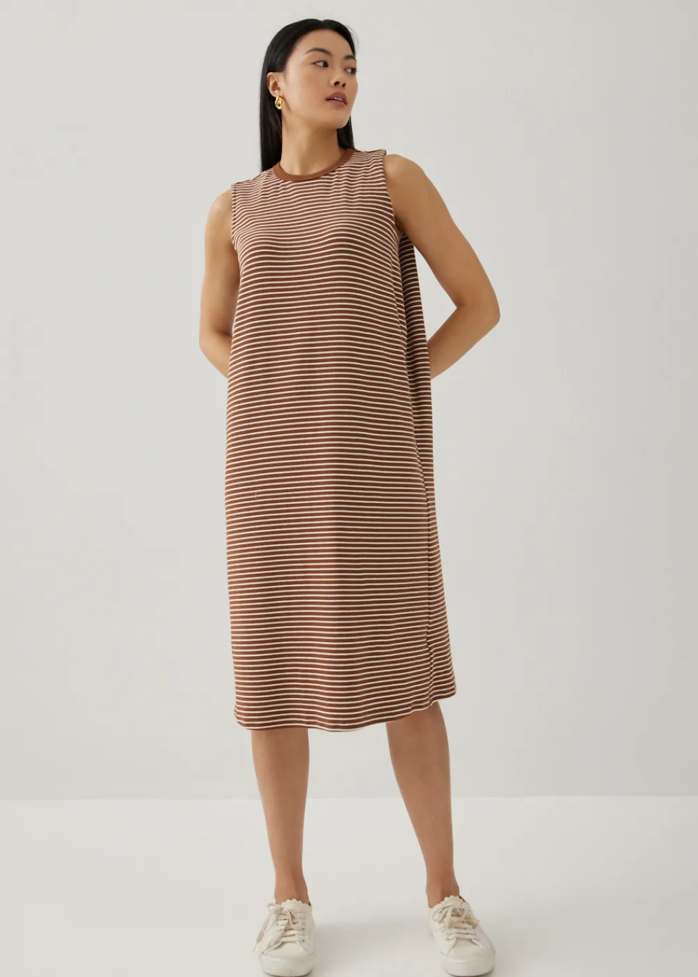 Love, Bonito Casual Dresses*Davika Striped Jersey Drape Column Dress