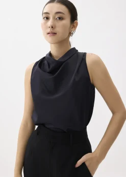 Love, Bonito Work Tops|Shell Tops*Daya Satin High Cowl Neck Top