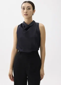 Love, Bonito Work Tops|Shell Tops*Daya Satin High Cowl Neck Top