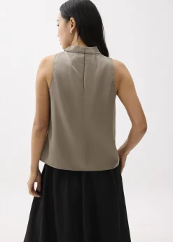 Love, Bonito Work Tops|Shell Tops*Daya Satin High Cowl Neck Top