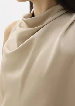Love, Bonito Work Tops|Shell Tops*Daya Satin High Cowl Neck Top