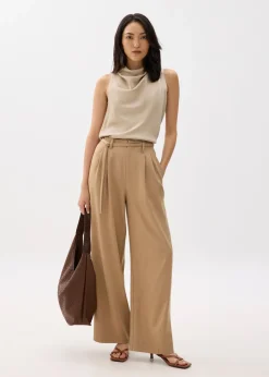 Love, Bonito Work Tops|Shell Tops*Daya Satin High Cowl Neck Top