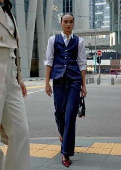 Love, Bonito Weekend|Blazers & Jackets*Denim Contrast Stitch Vest