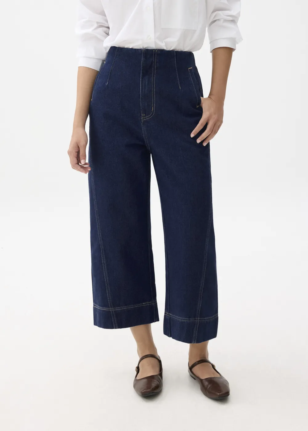 Love, Bonito Weekend & Vacation Pants|Casual Pants*Denim Cropped Wide Leg Culottes
