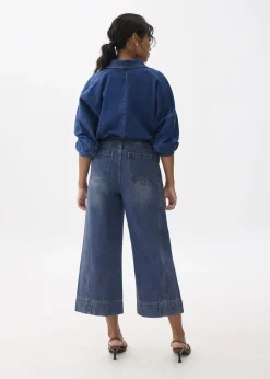 Love, Bonito Weekend & Vacation Pants|Casual Pants*Denim Cropped Wide Leg Culottes