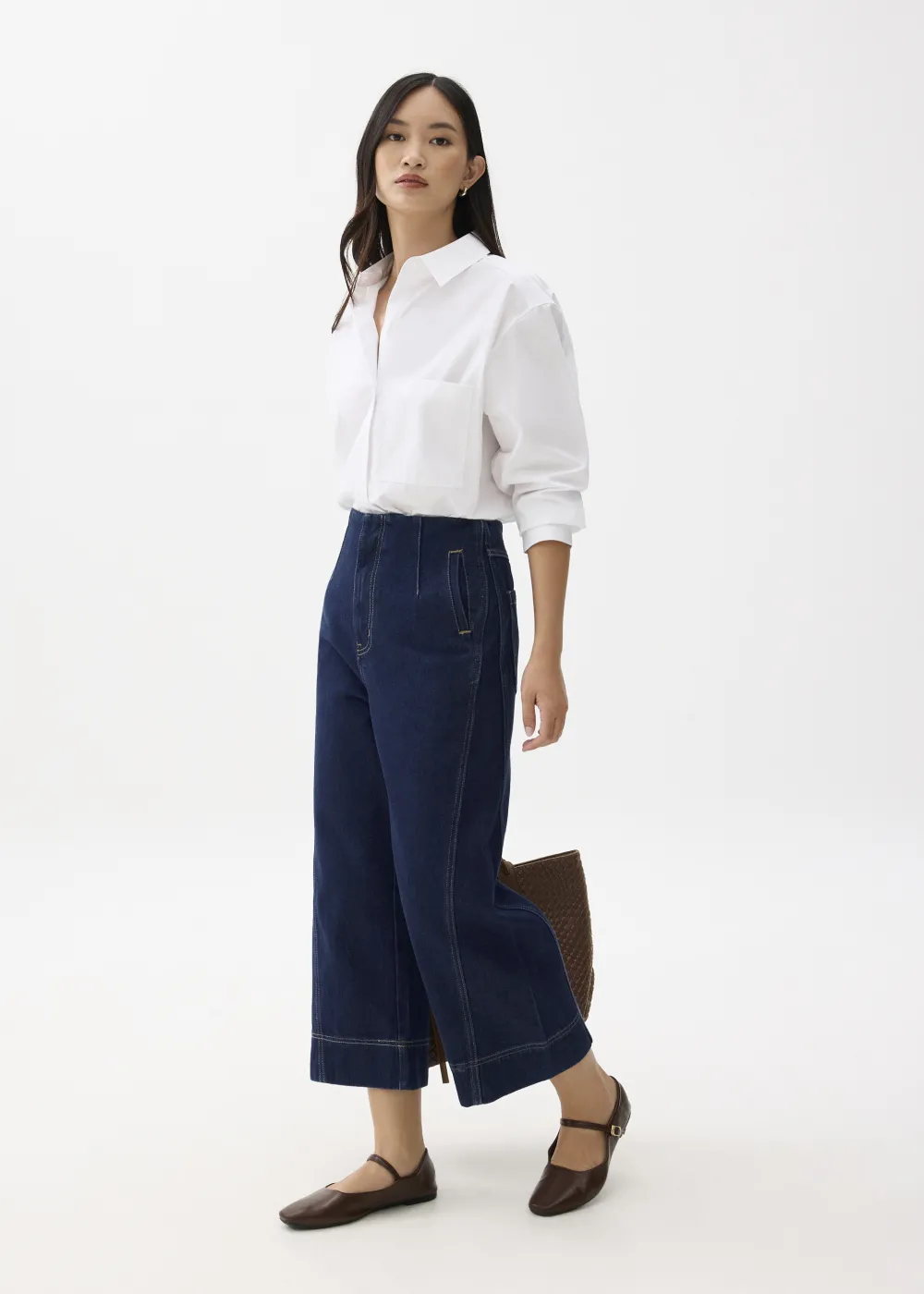 Love, Bonito Weekend & Vacation Pants|Casual Pants*Denim Cropped Wide Leg Culottes