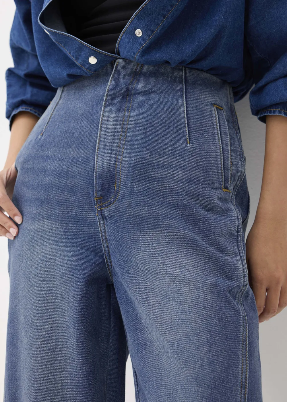 Love, Bonito Weekend & Vacation Pants|Casual Pants*Denim Cropped Wide Leg Culottes