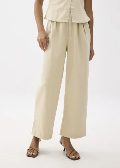 Love, Bonito Weekend & Vacation Pants|Casual Pants*Denim Elastic Pleated Straight Leg Jeans