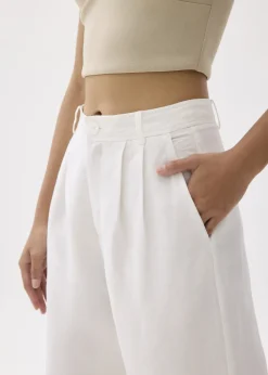 Love, Bonito Weekend & Vacation Pants|Work Pants*Devika Linen Tailored Wide Leg Pants