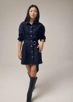 Love, Bonito Casual Dresses*Dovie Denim Belted Mini Shirt Dress