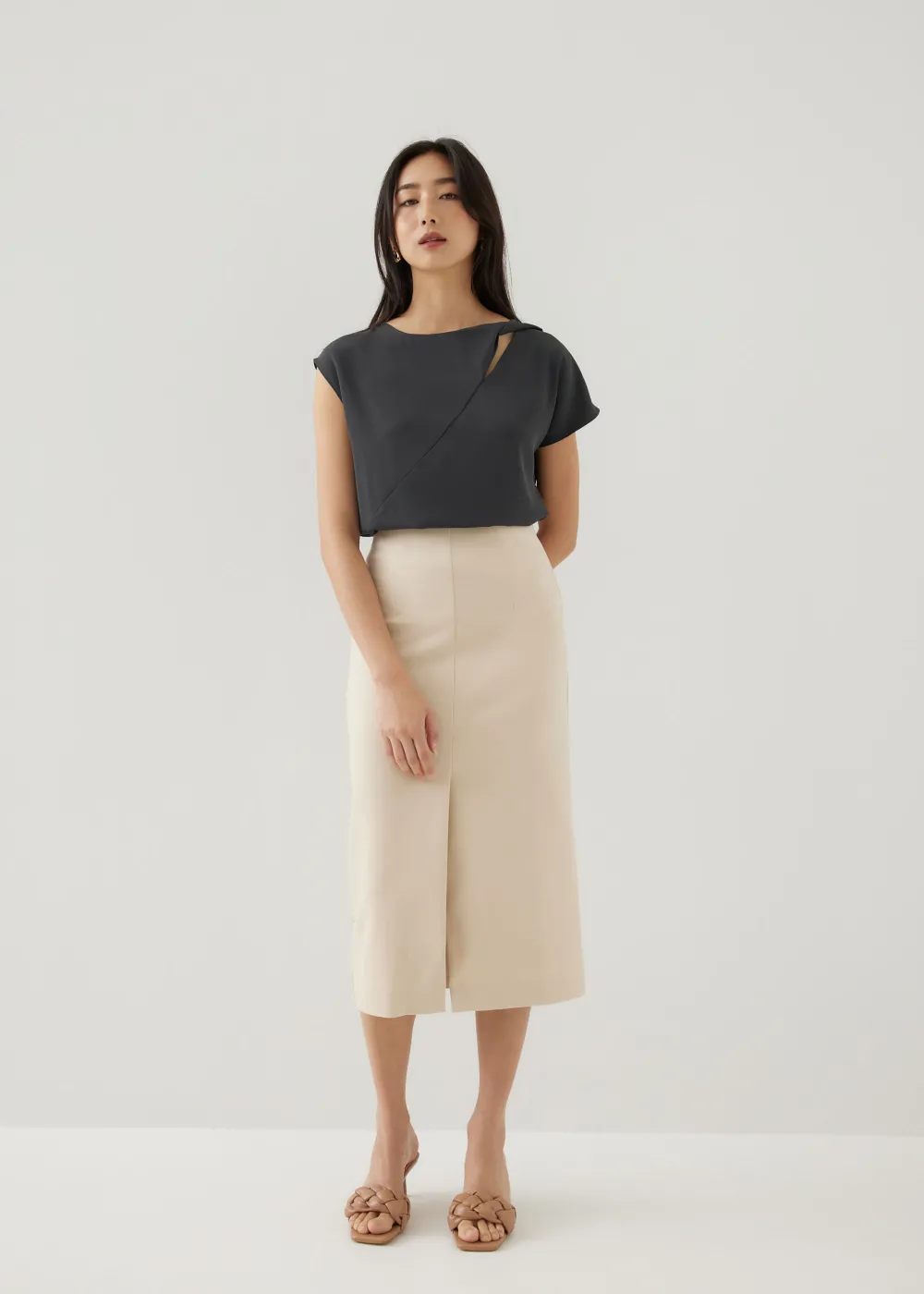 Love, Bonito Work Tops|Shell Tops*Doxie Asymmetric Shell Top