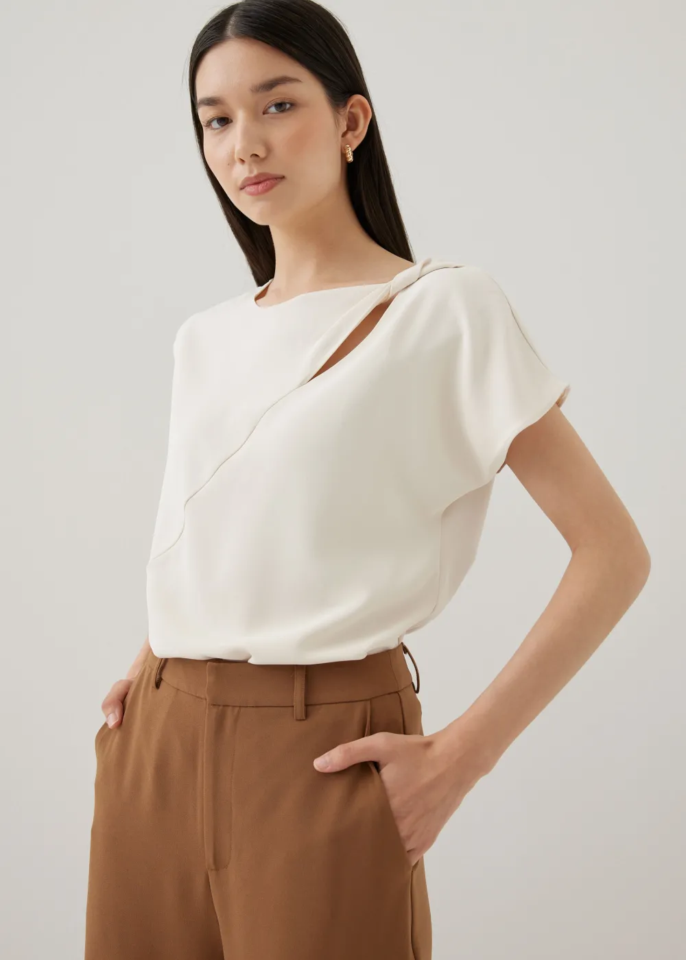 Love, Bonito Work Tops|Shell Tops*Doxie Asymmetric Shell Top