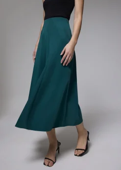 Love, Bonito Party & Occasions|Skirts*Elastic High Waist Asymmetric Panel Midaxi Skirt