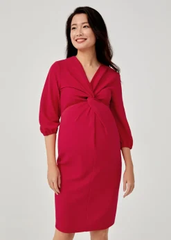 Love, Bonito Work Dresses*Eleonara Maternity Knot Front Bodycon Dress
