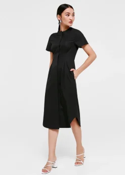 Love, Bonito Work Dresses*Elyse Pleated Button-down Shirt Dress