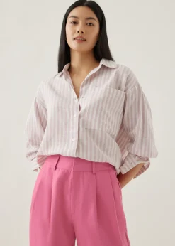 Love, Bonito Blouses & Shirts*Elyza Striped Oversized Shirt