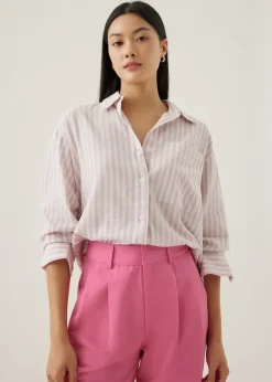 Love, Bonito Blouses & Shirts*Elyza Striped Oversized Shirt