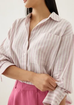 Love, Bonito Blouses & Shirts*Elyza Striped Oversized Shirt