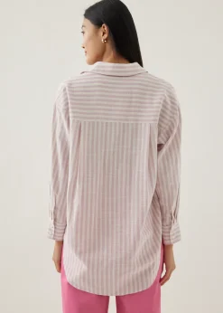 Love, Bonito Blouses & Shirts*Elyza Striped Oversized Shirt
