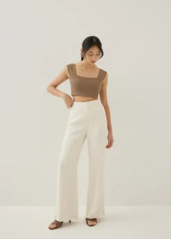Love, Bonito Weekend & Vacation Pants*Emory Textured Flare Pants